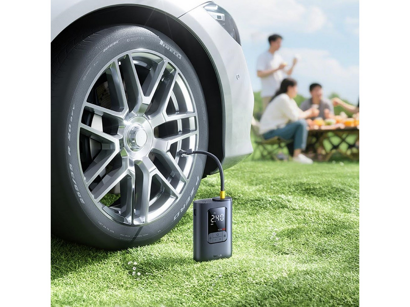 Baseus GoTrip VA1 Super Mini Wireless Air Compressor with 3 Tips - Black
