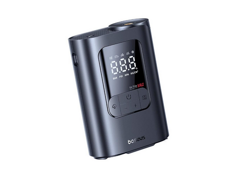 Baseus GoTrip VA1 Super Mini Wireless Air Compressor with 3 Tips - Black