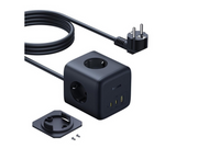 Baseus EnerFill FA11 67W Power Strip USB-A + USB-C Cube + 3 x EU Socket 1.5m - Black
