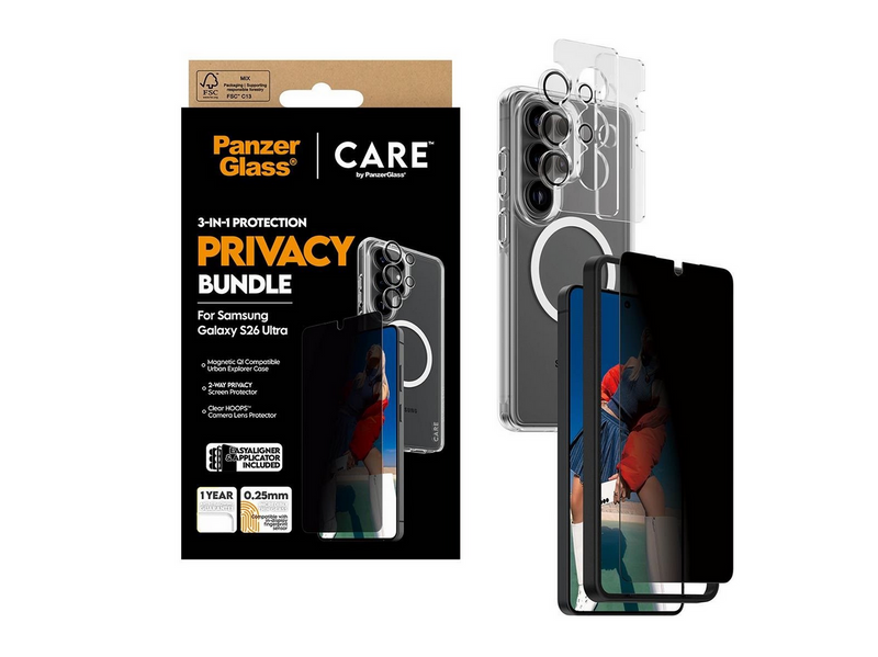 PanzerGlass Privacy 3-in-1 Bundle Samsung Galaxy S26 Ultra