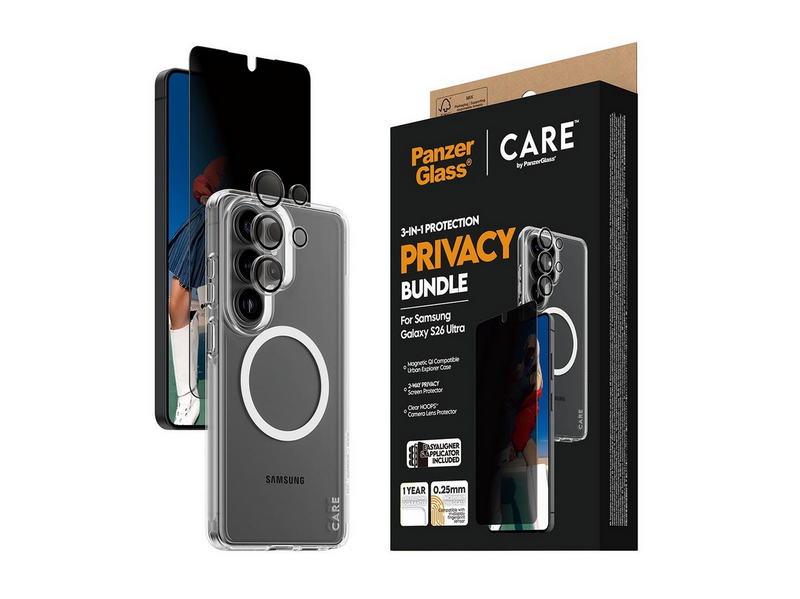 PanzerGlass Privacy 3-in-1 Bundle Samsung Galaxy S26 Ultra