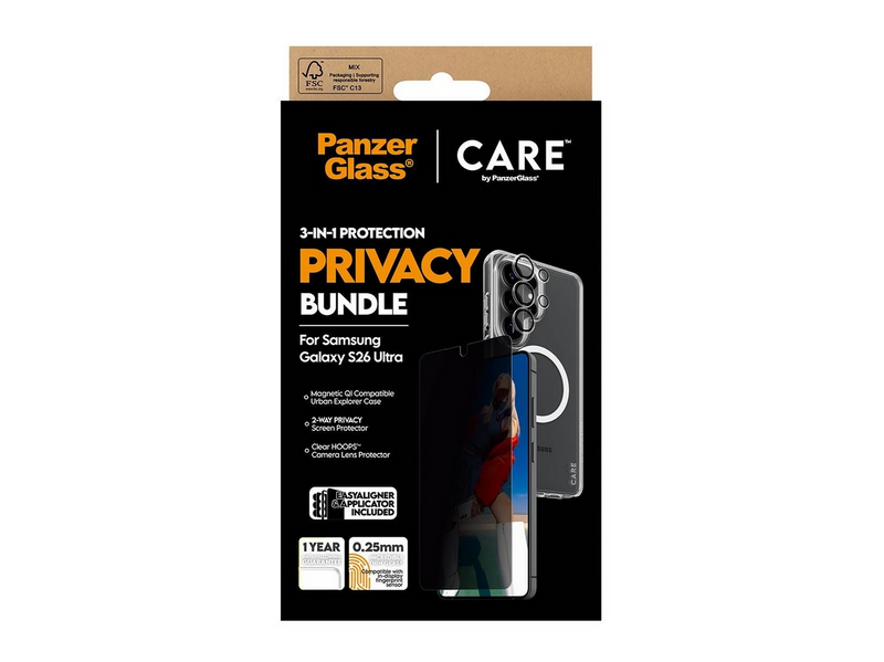 PanzerGlass Privacy 3-in-1 Bundle Samsung Galaxy S26 Ultra