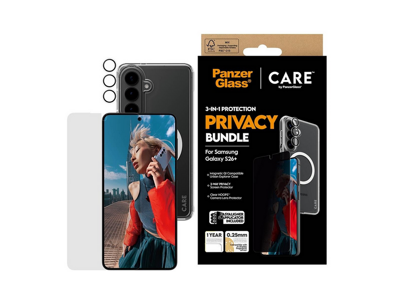 PanzerGlass Privacy 3-in-1 Bundle Samsung Galaxy S26+