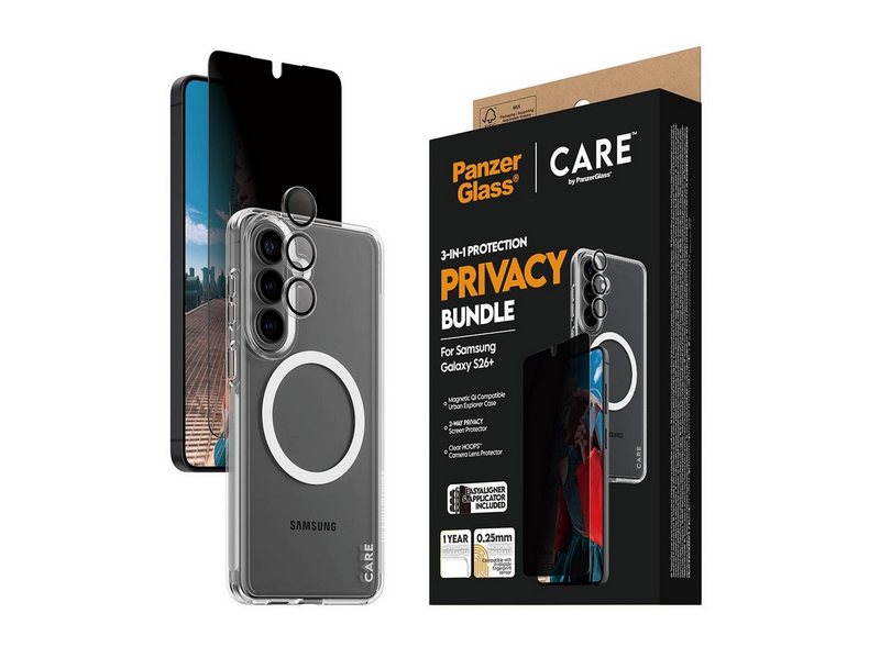 PanzerGlass Privacy 3-in-1 Bundle Samsung Galaxy S26+