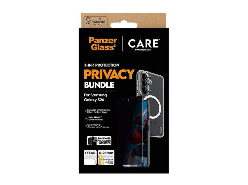 PanzerGlass Privacy 3-in-1 Bundle Samsung Galaxy S26