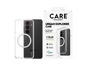 CARE by PanzerGlass Urban Explorer Case Transparent w. White Qi Samsung Galaxy S26
