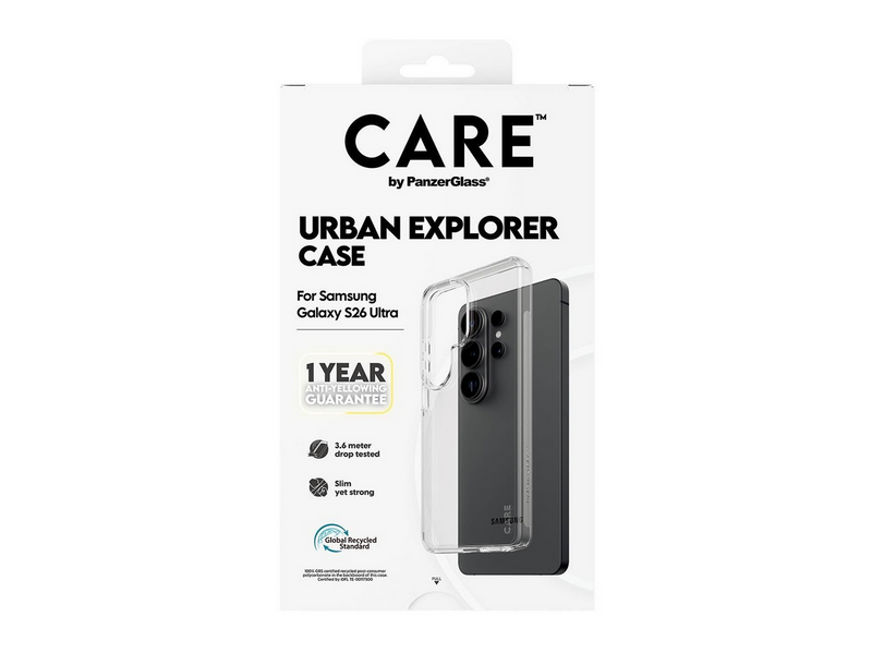 CARE by PanzerGlass Urban Explorer Case Transparent Samsung Galaxy S26 Ultra