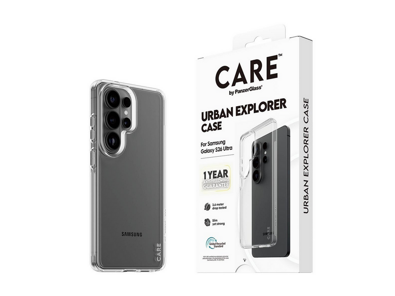 CARE by PanzerGlass Urban Explorer Case Transparent Samsung Galaxy S26 Ultra
