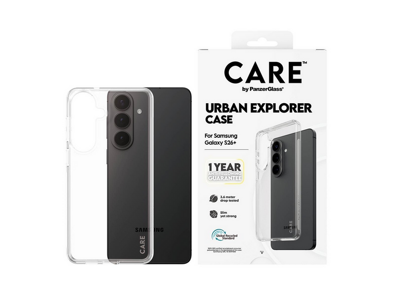 CARE by PanzerGlass Urban Explorer Case Transparent Samsung Galaxy S26+