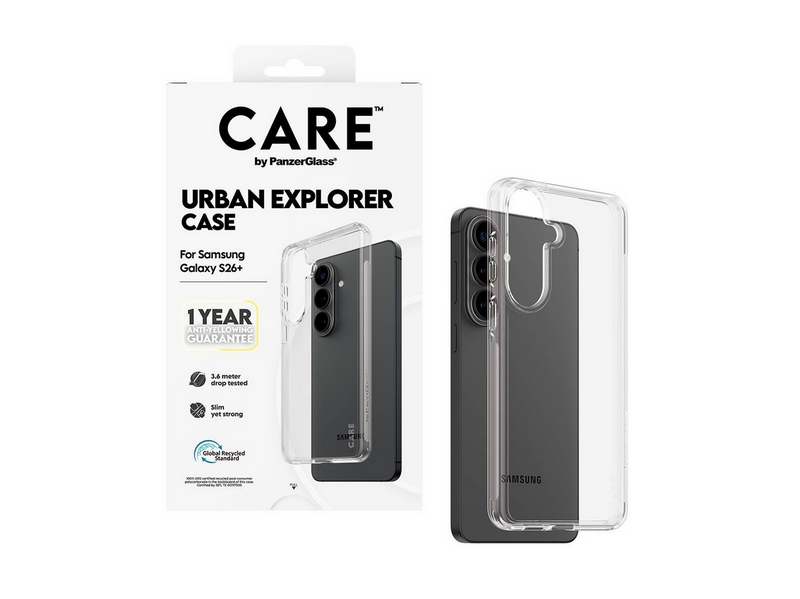 CARE by PanzerGlass Urban Explorer Case Transparent Samsung Galaxy S26+