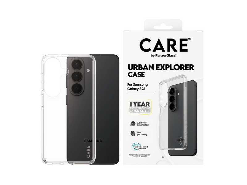 CARE by PanzerGlass Urban Explorer Case Transparent Samsung Galaxy S26