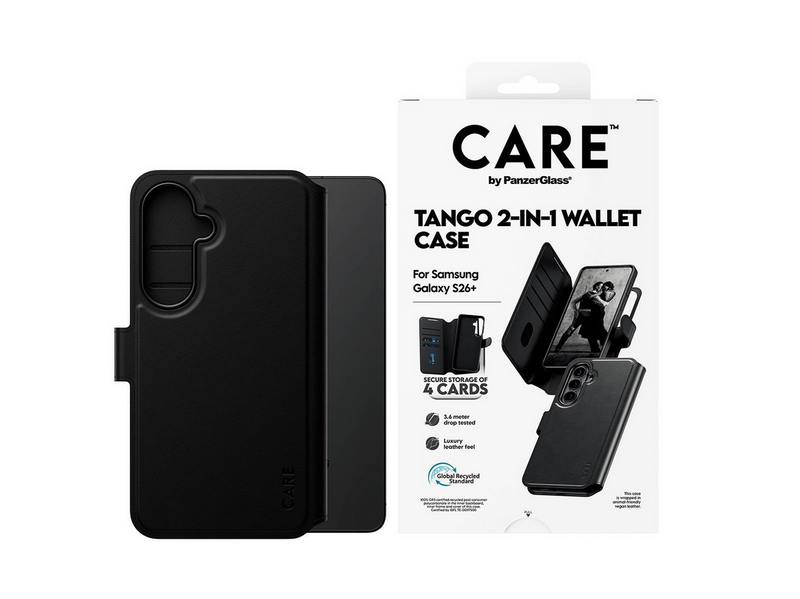 CARE by PanzerGlass Tango 2-in-1 Wallet Case w. Qi Samsung Galaxy S26+