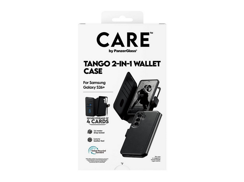 CARE by PanzerGlass Tango 2-in-1 Wallet Case w. Qi Samsung Galaxy S26+