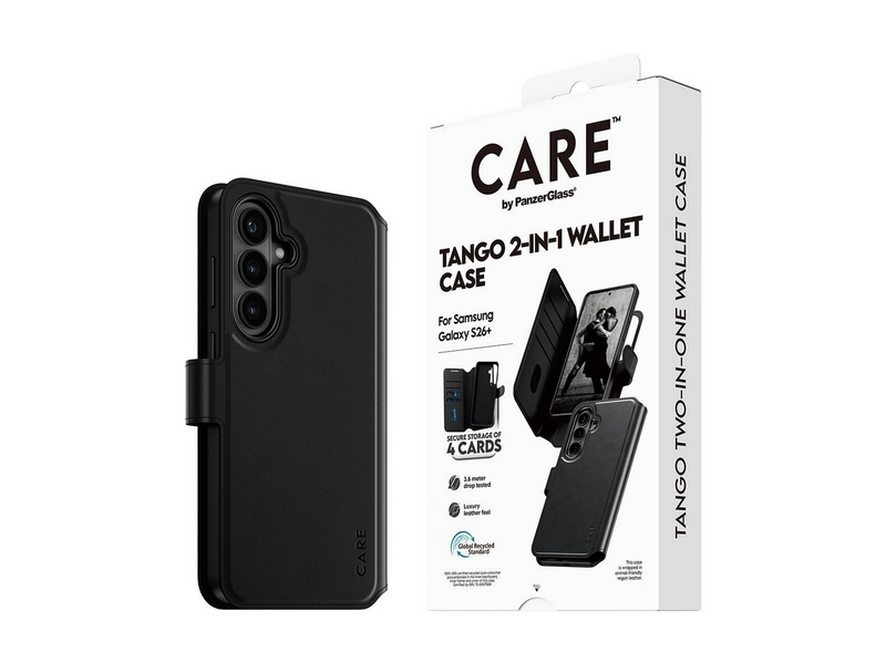 CARE by PanzerGlass Tango 2-in-1 Wallet Case w. Qi Samsung Galaxy S26+
