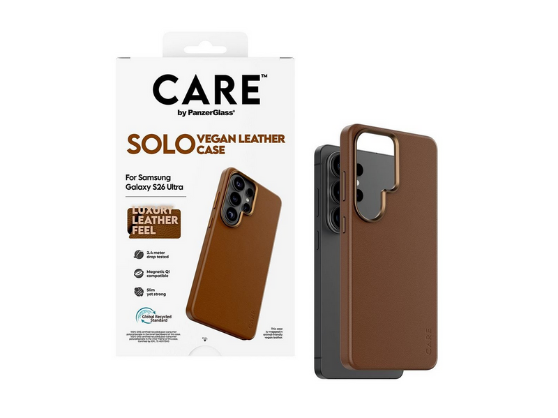 CARE by PanzerGlass Solo Case Brown w. Qi Samsung Galaxy S26 Ultra