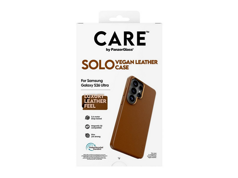 CARE by PanzerGlass Solo Case Brown w. Qi Samsung Galaxy S26 Ultra