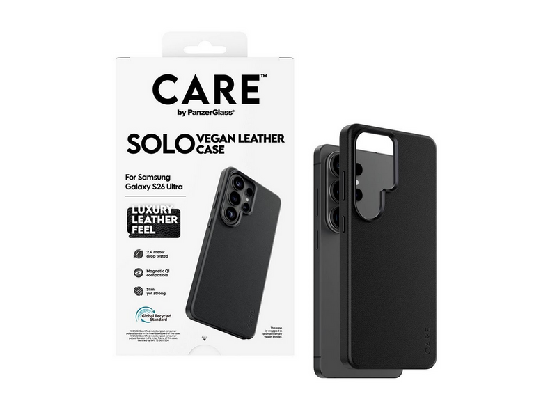 CARE by PanzerGlass Solo Case Black w. Qi Samsung Galaxy S26 Ultra