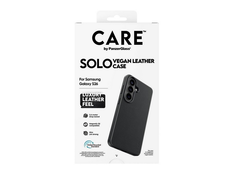 CARE by PanzerGlass Solo Case Black w. Qi Samsung Galaxy S26