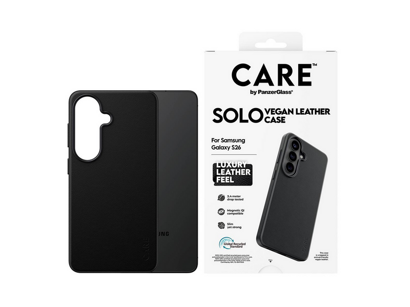 CARE by PanzerGlass Solo Case Black w. Qi Samsung Galaxy S26