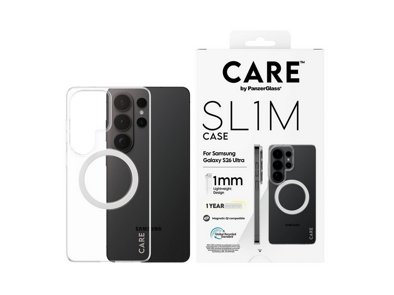 CARE by PanzerGlass SL1M Case Transparent Samsung Galaxy S26 Ultra