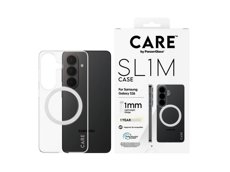 CARE by PanzerGlass SL1M Case Transparent Samsung Galaxy S26