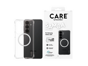 CARE by PanzerGlass Samba Case Transparent w. White Qi Samsung Galaxy S26+