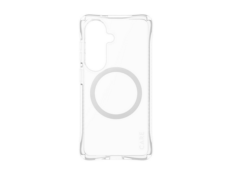 CARE by PanzerGlass Samba Case Transparent w. White Qi Samsung Galaxy S26