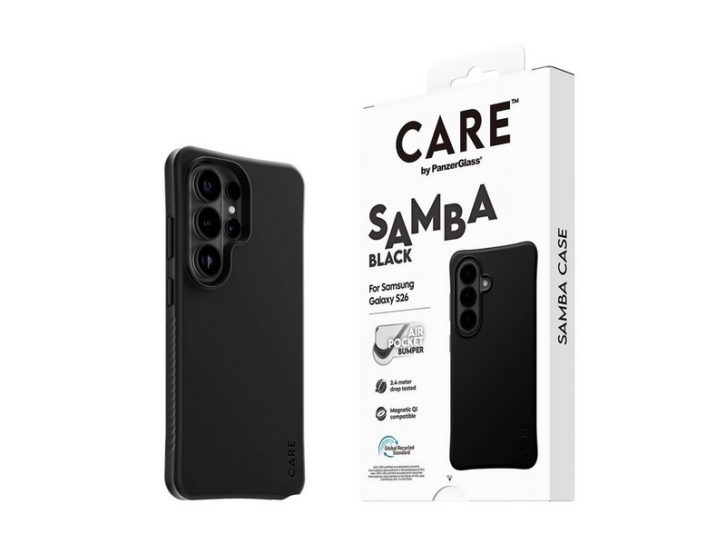 CARE by PanzerGlass Samba Case Black w. Qi Samsung Galaxy S26 Ultra