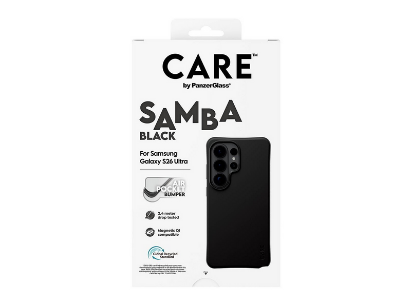 CARE by PanzerGlass Samba Case Black w. Qi Samsung Galaxy S26 Ultra