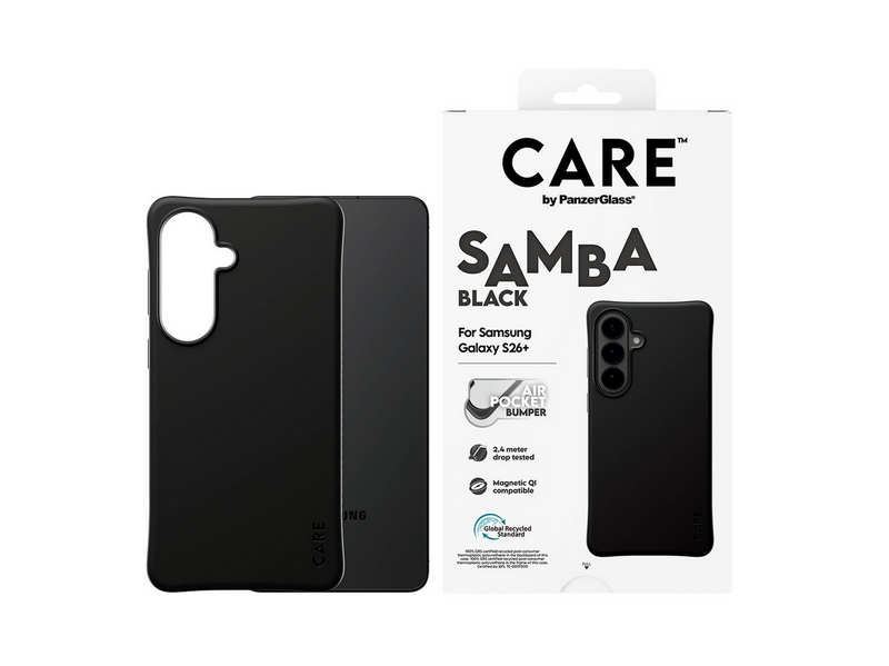 CARE by PanzerGlass Samba Case Black w. Qi Samsung Galaxy S26+