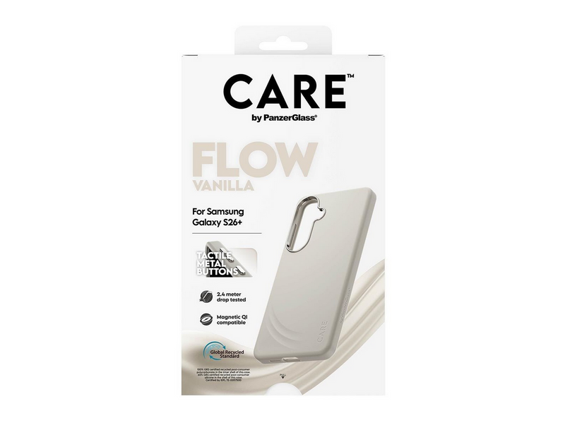 CARE by PanzerGlass Flow Case Vanilla w. QI Samsung Galaxy S26+