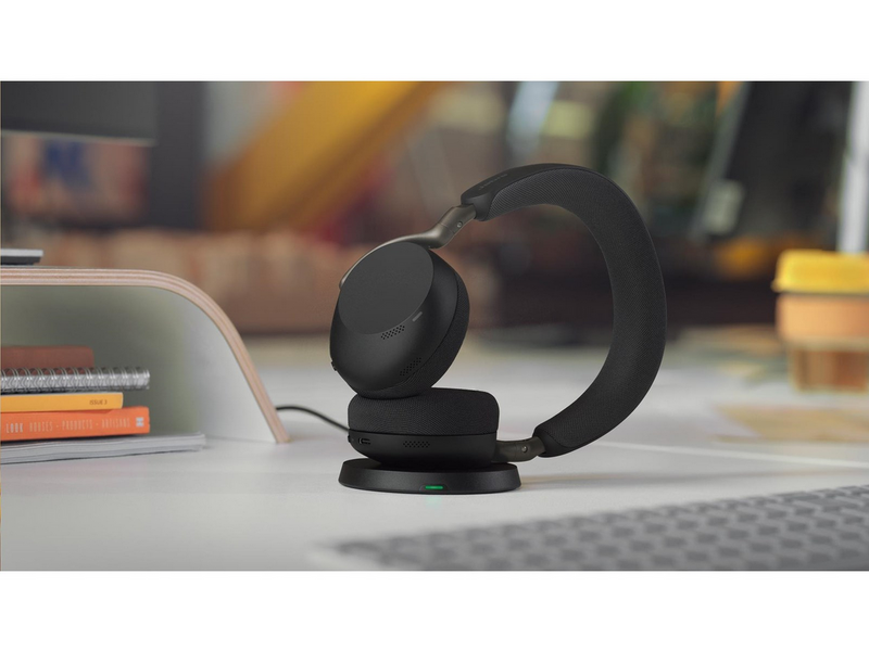 Jabra Evolve3 75 UC Link390c - Black (Incl. Wireless Charging Pad)