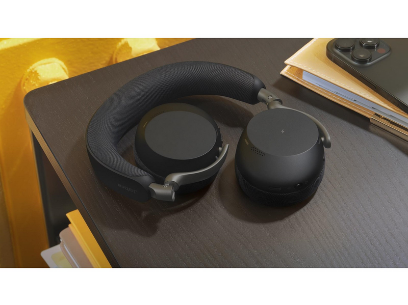 Jabra Evolve3 75 UC Link390c - Black (Incl. Wireless Charging Pad)