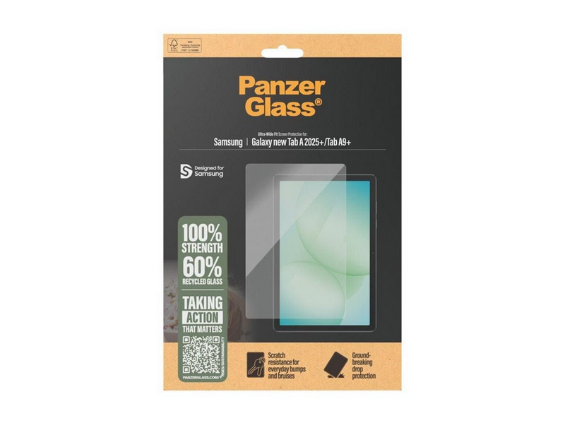 PanzerGlass Screen Protector Samsung Galaxy Tab A11+ | Tab A9+ | Ultra-Wide Fit