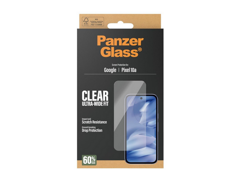 PanzerGlass Screen Protector Google Pixel 10a | Ultra-Wide Fit