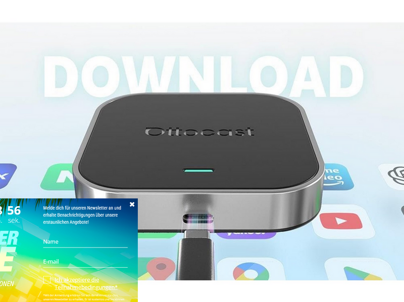 Ottocast OttoAibox E2 Apple CarPlay/Android Auto Wireless Car Adapter