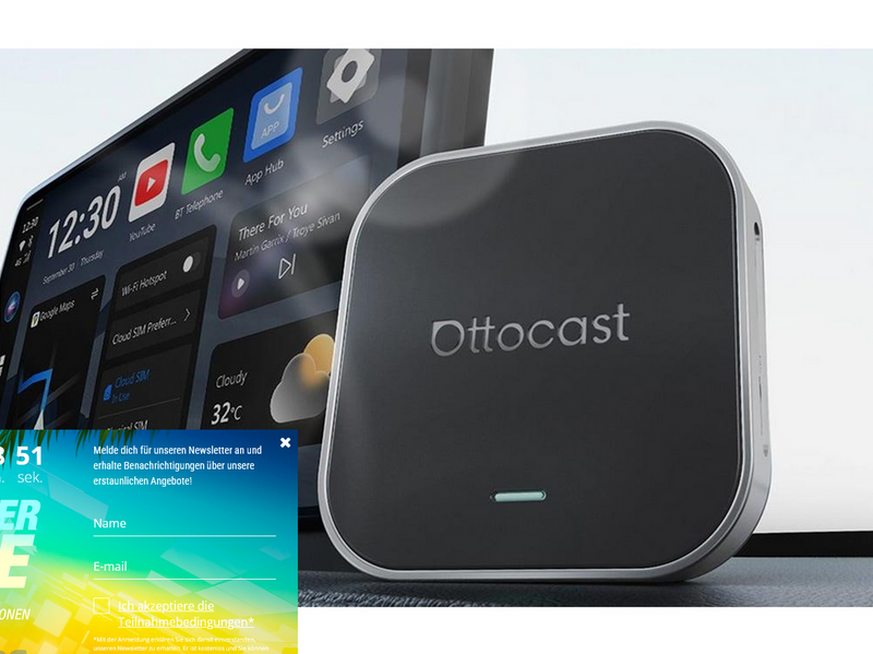 Ottocast OttoAibox E2 Apple CarPlay/Android Auto Wireless Car Adapter