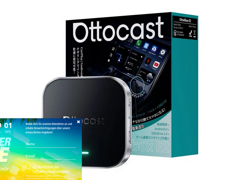 Ottocast OttoAibox E2 Apple CarPlay/Android Auto Wireless Car Adapter