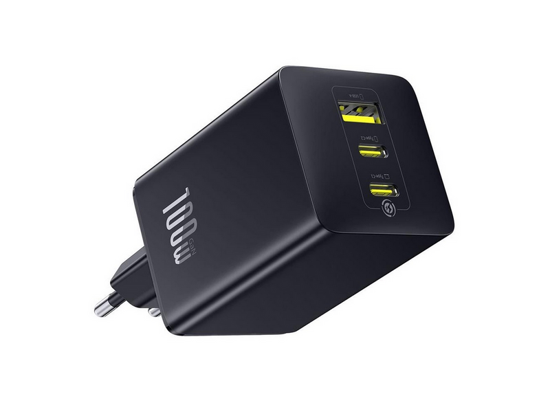 Baseus EnerFill FE11 100W Wall Charger 2 x USB-C + USB-A - Black