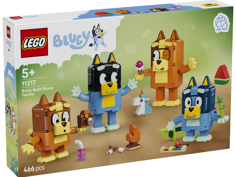 LEGO Bluey 11217 Blueys Familie aus Steinen