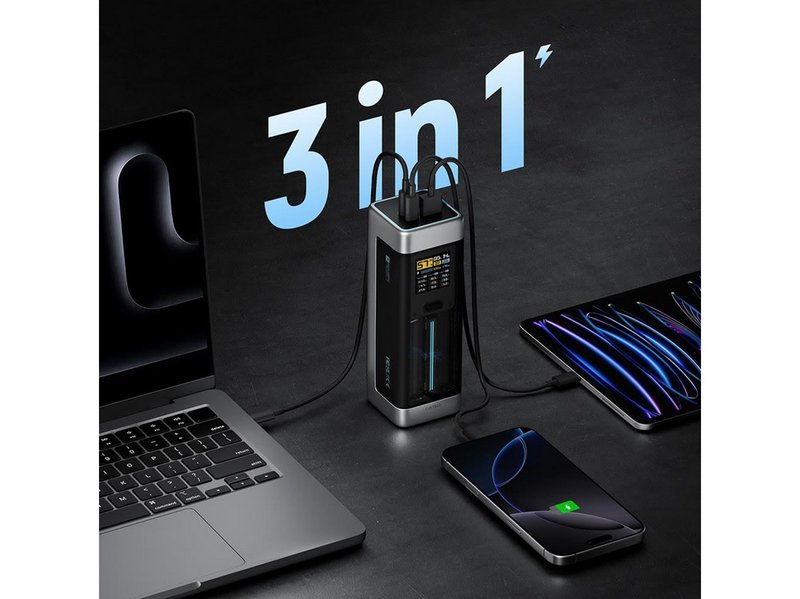 CUKTECH CUK00P23GLBK 210W 2 x USB-C 1 x USB-A - 25000 mAh