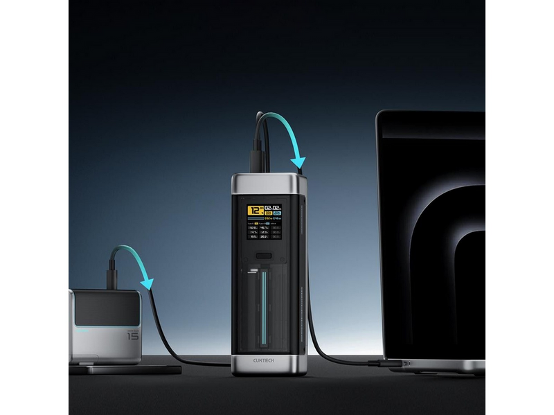 CUKTECH CUK00P23GLBK 210W 2 x USB-C 1 x USB-A - 25000 mAh