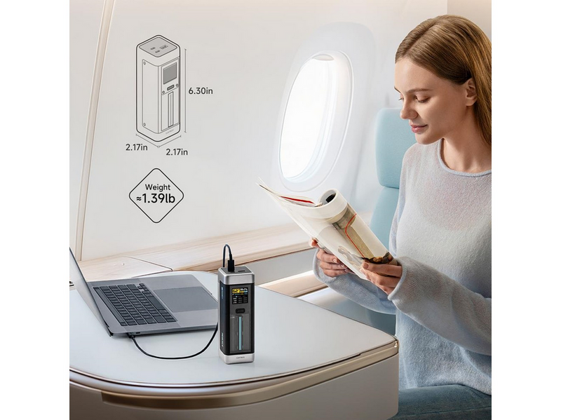 CUKTECH CUK00P23GLBK 210W 2 x USB-C 1 x USB-A - 25000 mAh