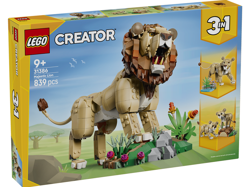 LEGO Creator 31386 Wilde Tiere: Majestätischer Löwe