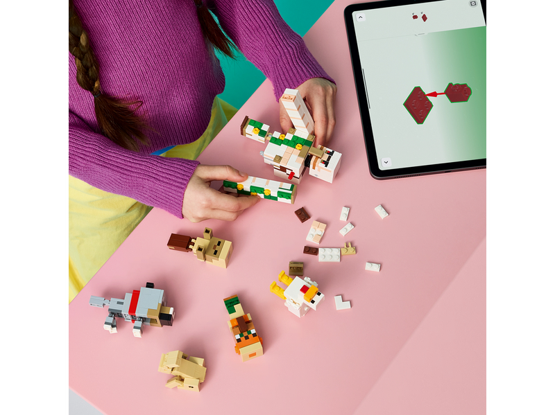 LEGO Minecraft 21592 Angriff des Hühnerreiters in der Wüste