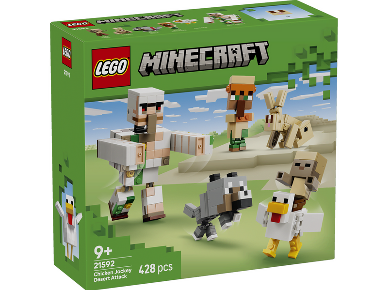 LEGO Minecraft 21592 Angriff des Hühnerreiters in der Wüste