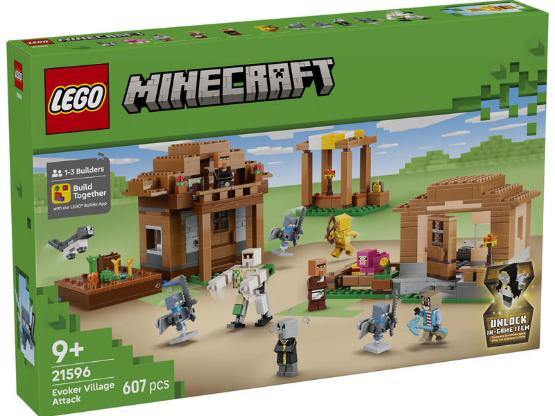 LEGO Minecraft 21596 Angriff des Magiers auf das Dorf