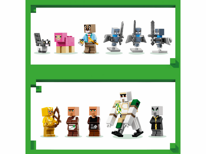 LEGO Minecraft 21596 Angriff des Magiers auf das Dorf