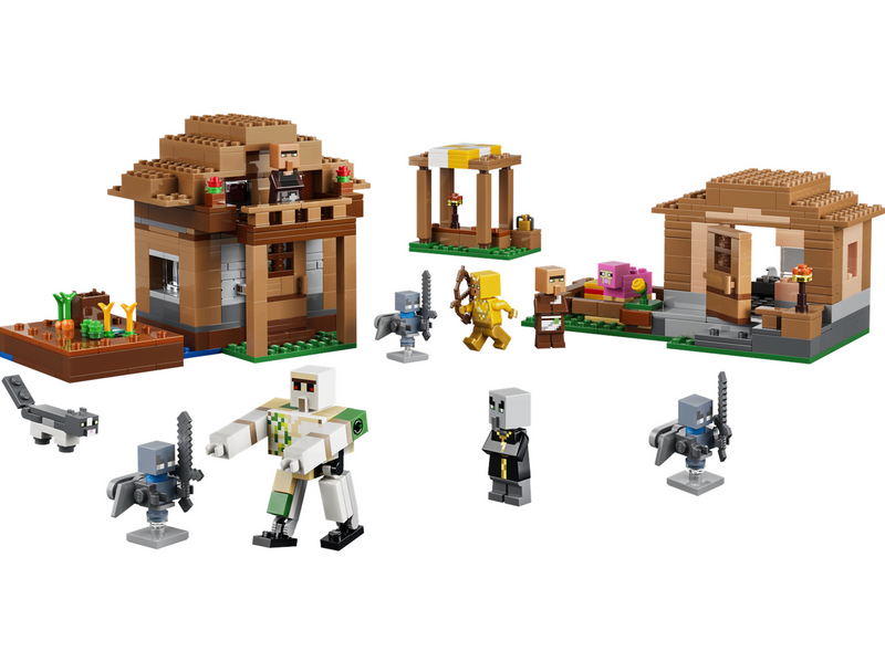 LEGO Minecraft 21596 Angriff des Magiers auf das Dorf
