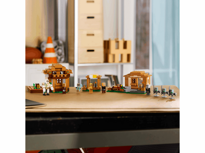 LEGO Minecraft 21596 Angriff des Magiers auf das Dorf